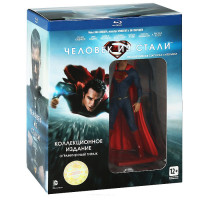 Изображение товара Человек из стали (Blu-ray + фигурка Супермена + 3 открытки)