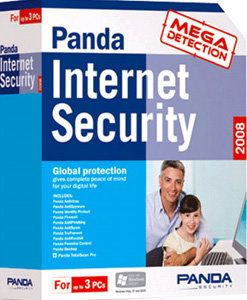 Panda Internet Security 2008 коробка для 3 ПК (подписка на один год) (PC CD)