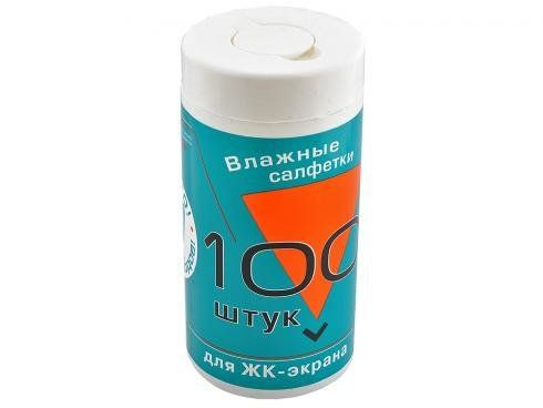 Чистящие салфетки Konoos KBF-100  для ЖК-экранов  в банке 100шт