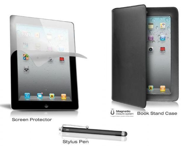 Набор для iPad (чехол книжка / пленка защитная / стилус)