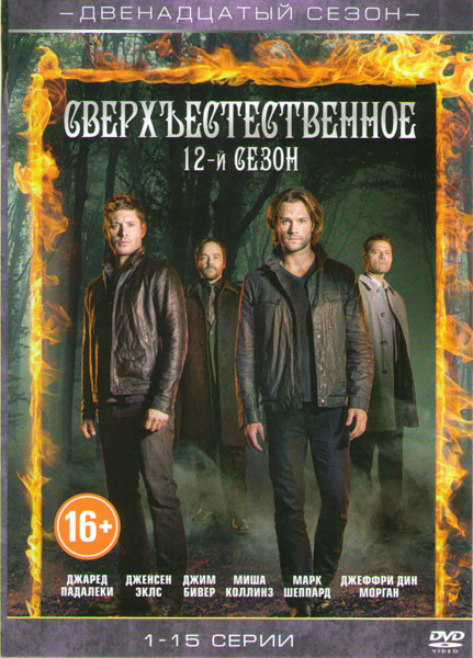 Сверхъестественное 12 Сезон (15 серий) на DVD