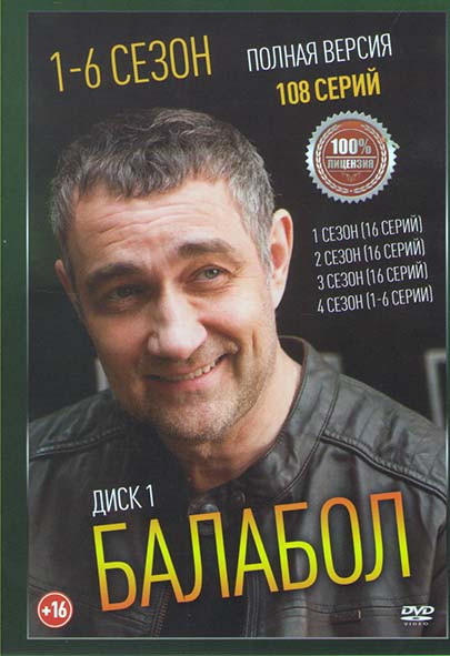 Балабол 6 Сезонов (108 серий) (2 DVD) на DVD Балабол 6 Сезонов (108 серий) (2 DVD) на DVD