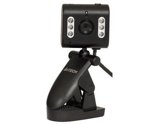 Вэб-камера A4-PK-333Е, USB 1.1, ночное вид,640x480,  крепл для ноутбука+LCD, черная
