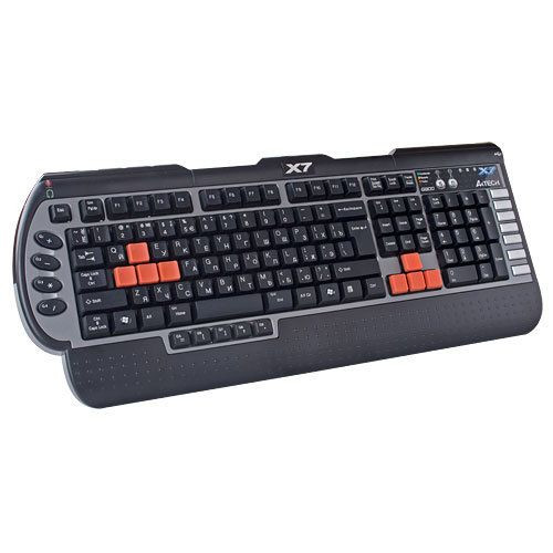Клавиатура  A4 X7 G-800MU Игровая Черная PS/2