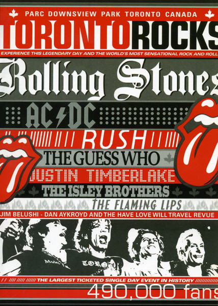 Toronto Rocks -  Rolling Stones, Ac/Dc, Rush, The Guess Who, Justin Timberlake на DVD