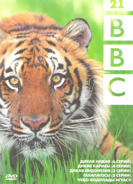 BBC 21 (Дикая Индия (6 серий) / Дикие Карибы (4 серии) / Дикая Индонезия (3 серии) / Галапагосы (3 серии) / Чудо водопады Игуасу) на DVD