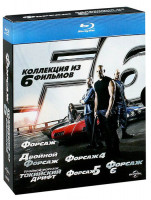 Изображение товара Форсаж Коллекция из 6 фильмов (Форсаж / Двойной Форсаж / Тройной Форсаж / Форсаж 4 / Форсаж 5 / Форсаж 6) (6 Blu-ray)