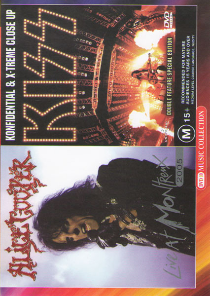Allice Cooper Live at montreux / Kiss Konfidential / Kiss X treme close up на DVD
