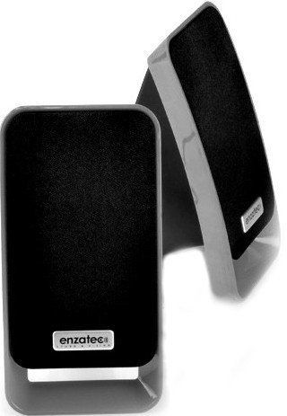 Колонки Enzatec SP307SL сербро/серый, настольные, 2*2.5W, USB/3,5мм джек