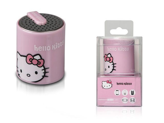 Динамик для смартфонов и iPhone (портативный Hello Kitty розовый) 