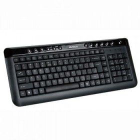Клавиатура A4 KL-40 слим черная PS\2
