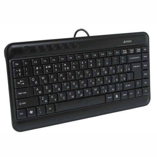 Клавиатура A4 KL-5 UP A-Shape Черная Мини USB