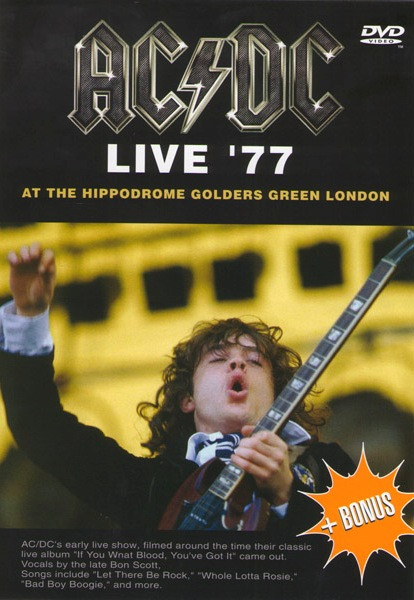 AC/DC - Live` 77 At The Hippodrome Golders Green London на DVD