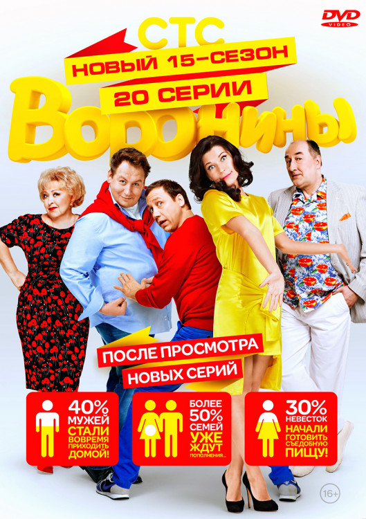 Воронины 15 Сезон (20 серий)* на DVD