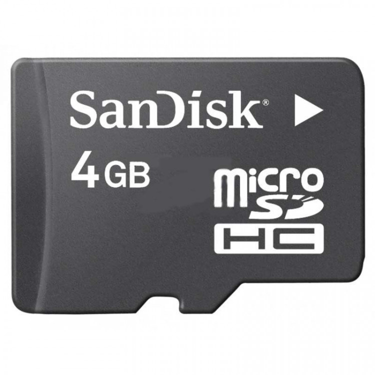 Карта памяти micro SD  4GB  SanDisk  HC 4кл без  адаптера