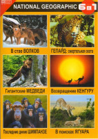 Изображение товара В стае волков / Гигантские медведи / Последние дикие шимпанзе / Геппард смертельная охота / Вовращение кенгуру / В поисках ягуара