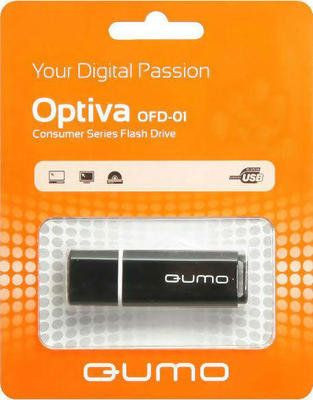 Флеш-карта Flash Drive 8 GB USB QUMO Optiva 01 Black