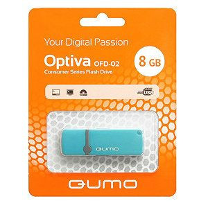 Флеш-карта Flash Drive 8 GB USB QUMO Optiva 02  Blue