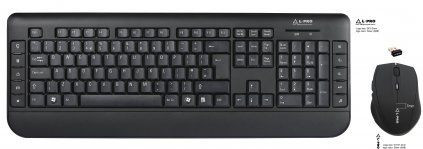 Комплект Клавиатура+мышь L-PRO 99606/1252 радио USB black Мультимедиа
