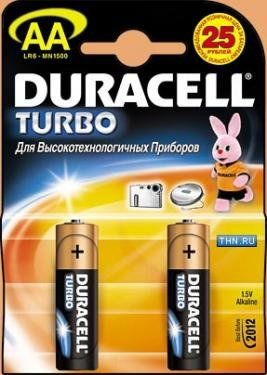 Эл.питания LR-06 Duracell TURBO 2шт