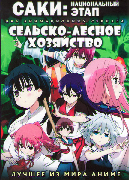 Саки Национальный Турнир (13 серий) / Сельско лесное хозяйство (12 серий) (2 DVD) на DVD Саки Национальный Турнир (13 серий) / Сельско лесное хозяйство (12 серий) (2 DVD) на DVD