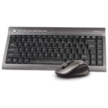 Комплект клавиатура+мышь A4 TECH 7300N  радио V-Track USB black