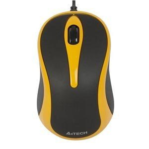 Мышь A4Tech Q3-350-3,опт,GlassRun Full Speed, USB Yellow