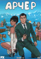 Изображение товара Арчер 1,2,3,4 Сезоны (49 серий) (4 DVD)