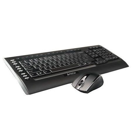 Комплект клавиатура+мышь A4 TECH 9300F радио оптика V-track USB Black
