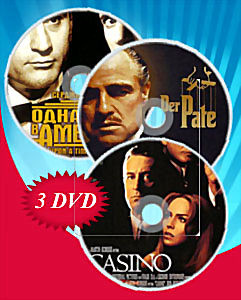 Крестный отец Трилогия / Казино / Однажды в Америке (Позитив-мультимедиа) (7DVD) на DVD Крестный отец Трилогия / Казино / Однажды в Америке (Позитив-мультимедиа) (7DVD) на DVD