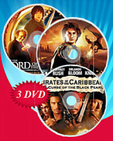 Изображение товара Пираты Карибского моря Трилогия / Властелин колец Трилогия / Гарри Поттер (Позитив-мультимедиа) (11 DVD)