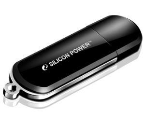 Флеш-карта Flash Drive 8GB USB 2.0 Silicon Power Luxmini 322 черная
