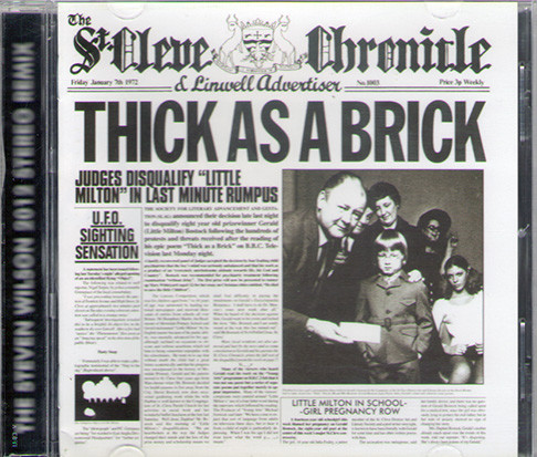 Jethro Tull Thick As A Brick (cd) на DVD