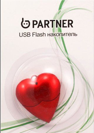 Флеш-накопитель USB 2.0  16GB  S52/красное сердце