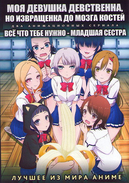 Моя девушка девственна но извращенка до мозга костей (10 серий) / Все что тебе нужно младшая сестра (12 серий) (2 DVD) на DVD